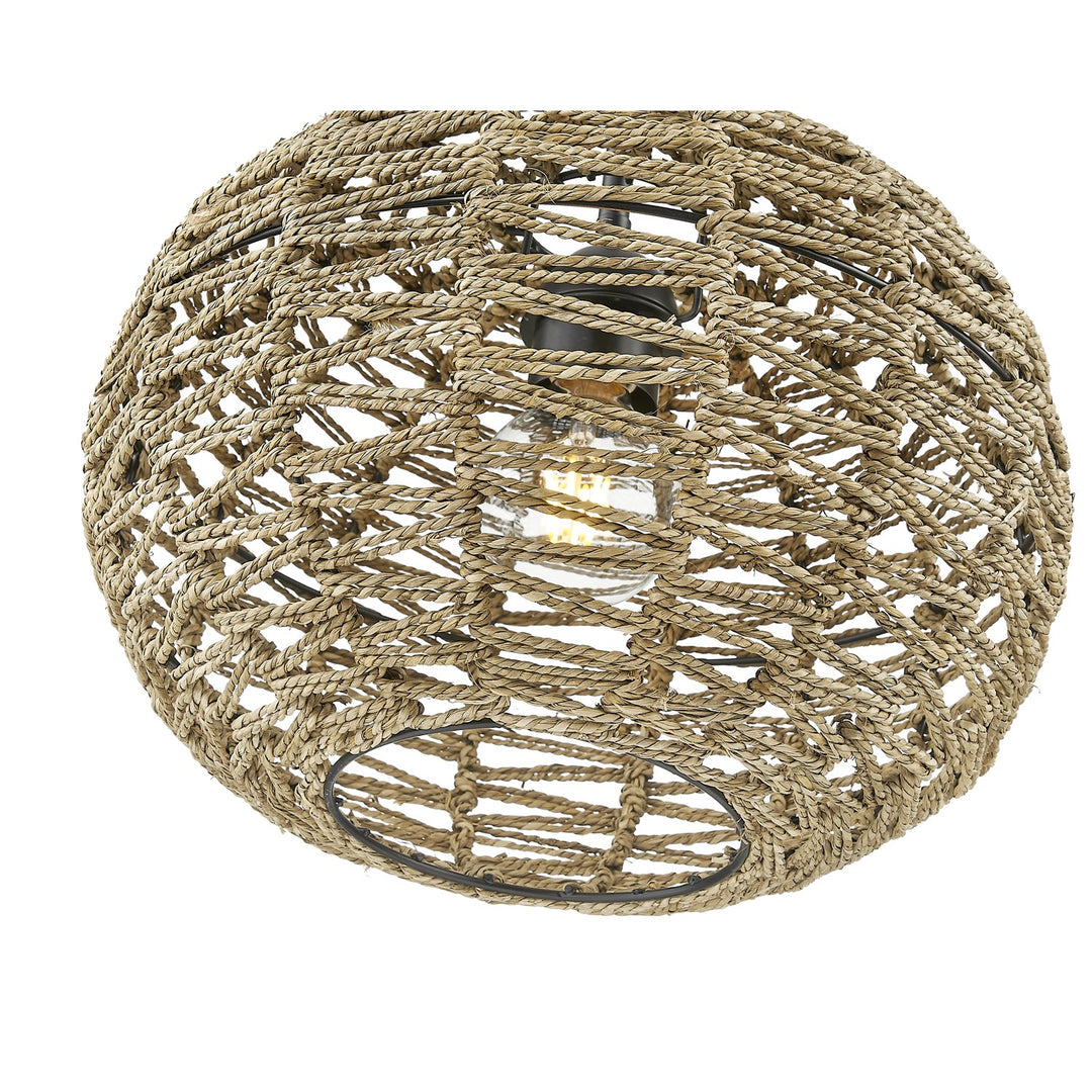Coastal 15 In. 1-Light Natural Seagrass Pendant