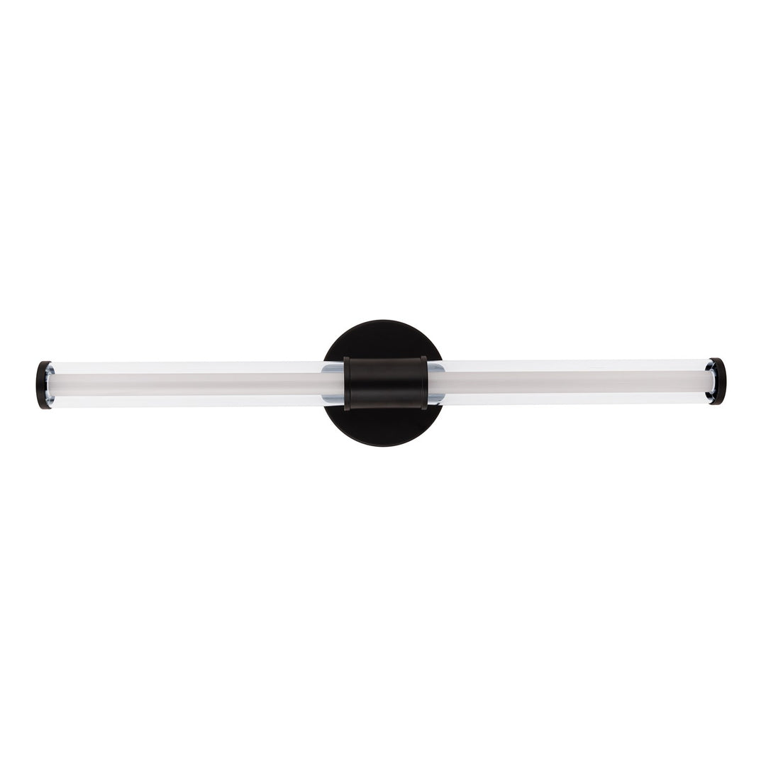 Contrast 1 Light Led Vanity In Flat Black by Craftmade