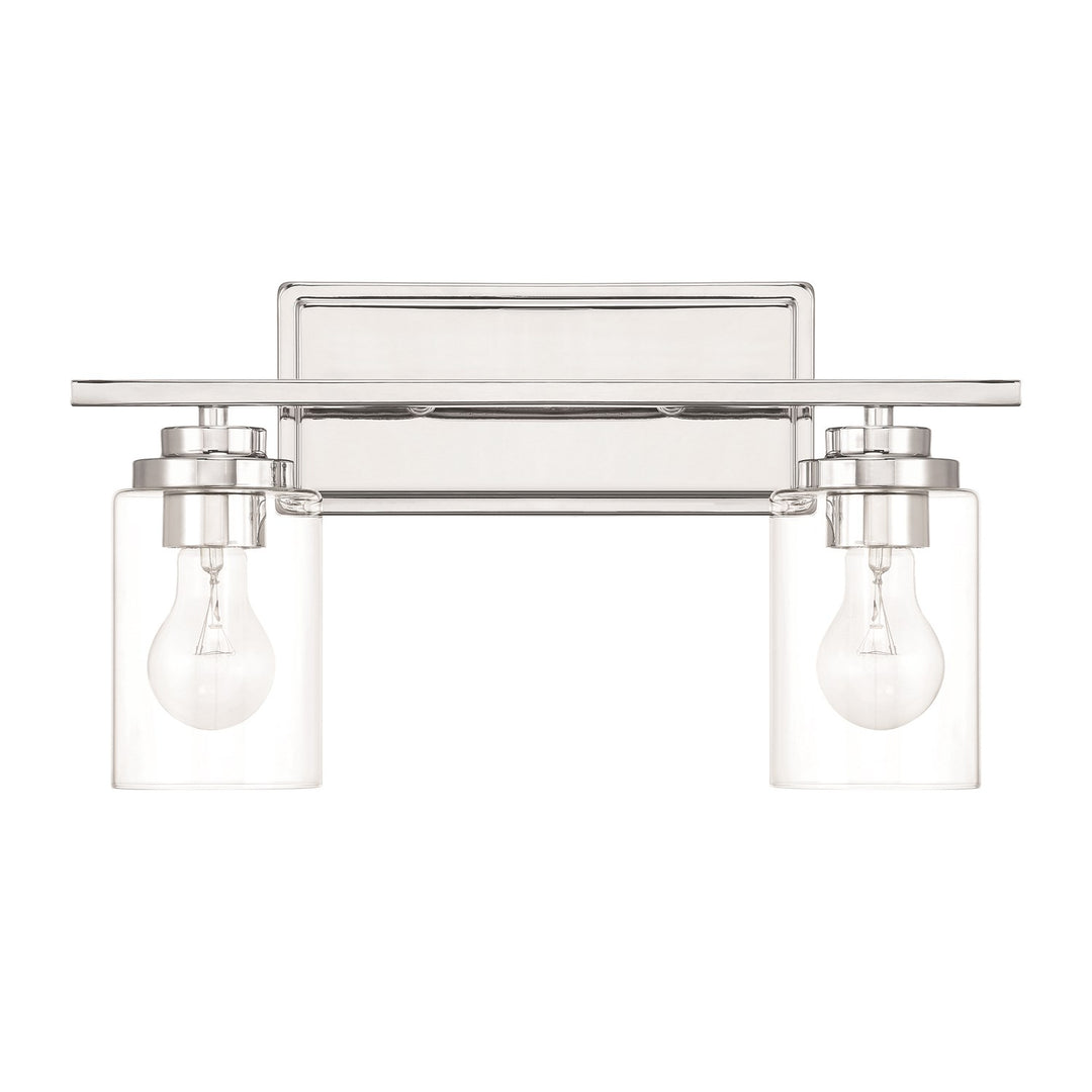 Clark 2 Light Vanity In Chrome by Craftmade