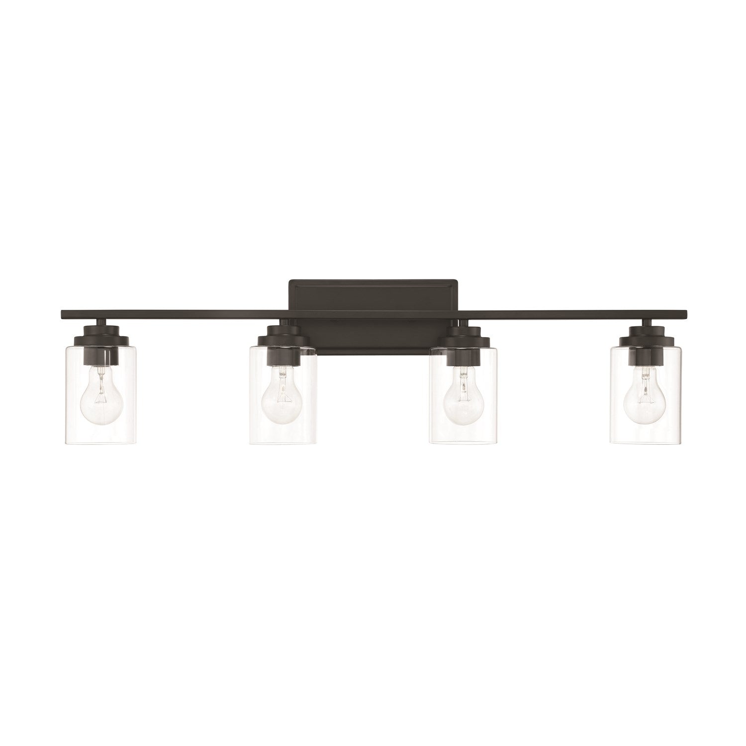 Clark 4 Light Vanity In Flat Black by Craftmade