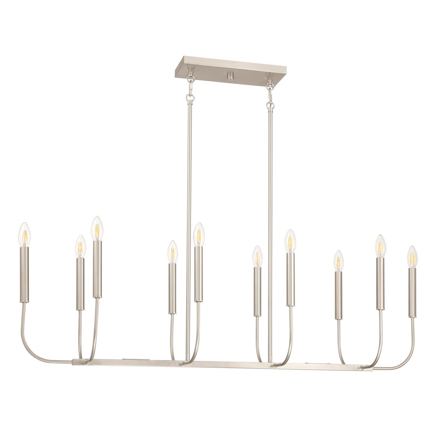 Traci 10 Light Island In Brushed Polished Nickel by Craftmade