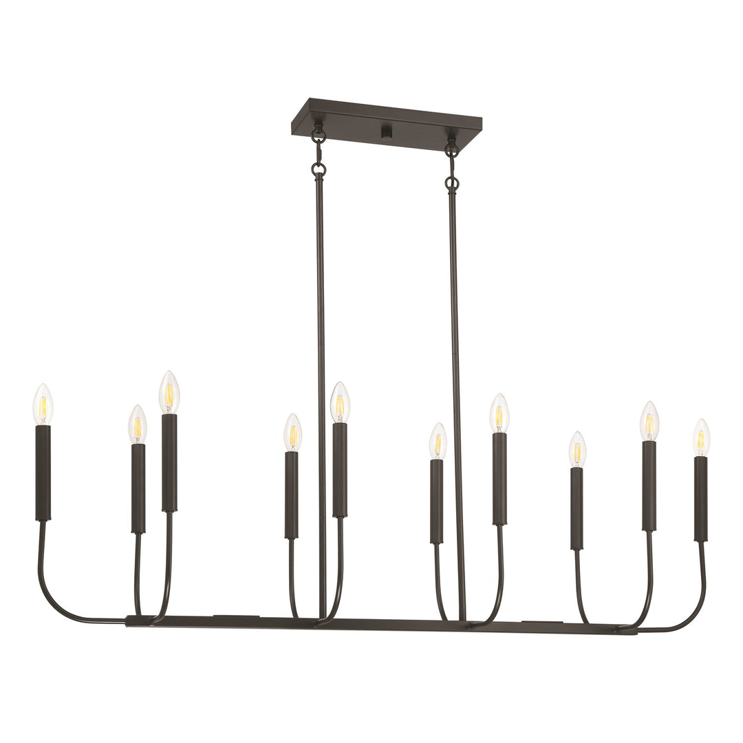 Traci 10 Light Island In Flat Black by Craftmade