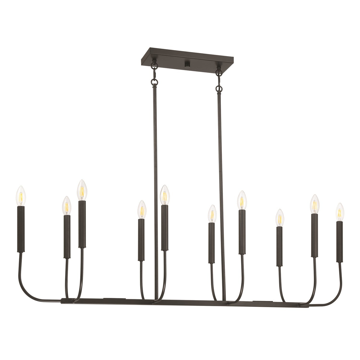 Traci 10 Light Island In Flat Black by Craftmade
