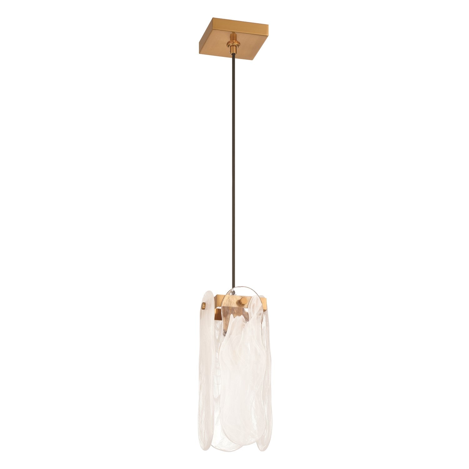 Angela 1 Light Pendant In Satin Brass by Craftmade