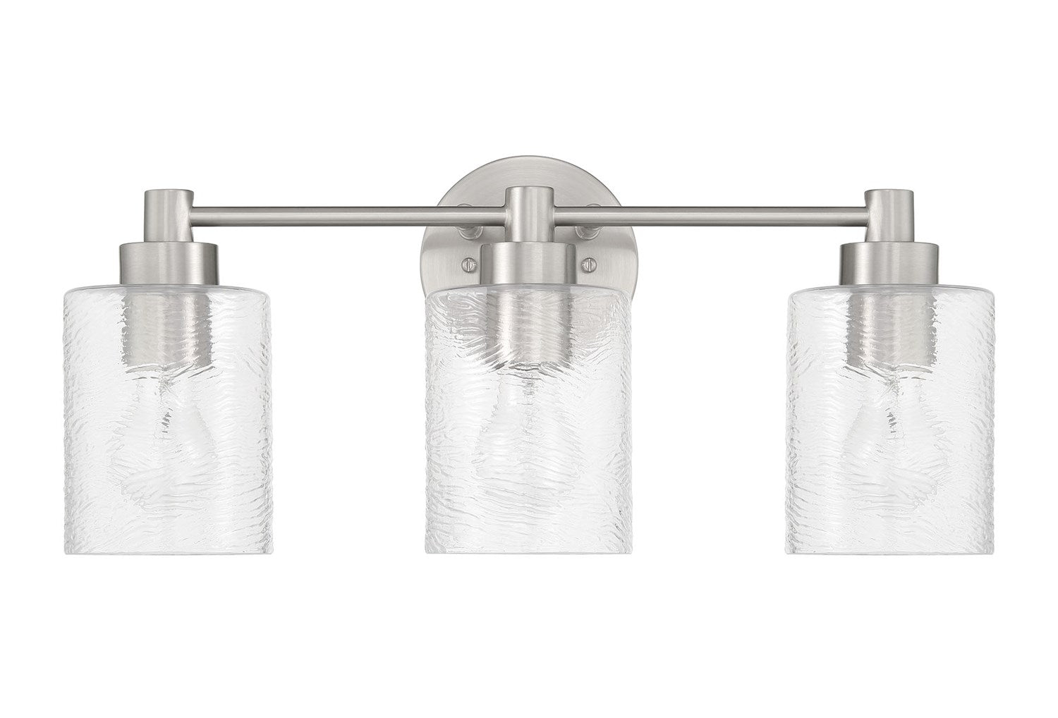Lyndsey 3 Light Vanity In Brushed Polished Nickel by Craftmade