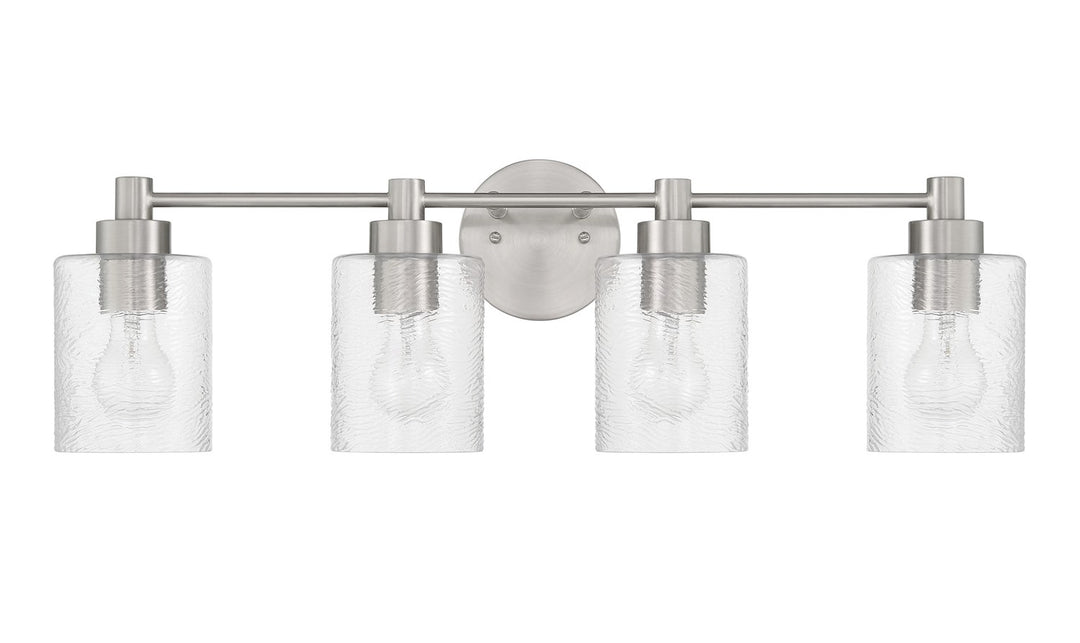 Lyndsey 4 Light Vanity In Brushed Polished Nickel by Craftmade