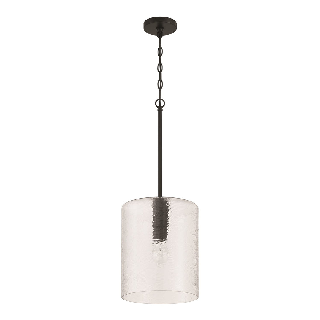 Lyndsey 1 Light Pendant In Flat Black by Craftmade