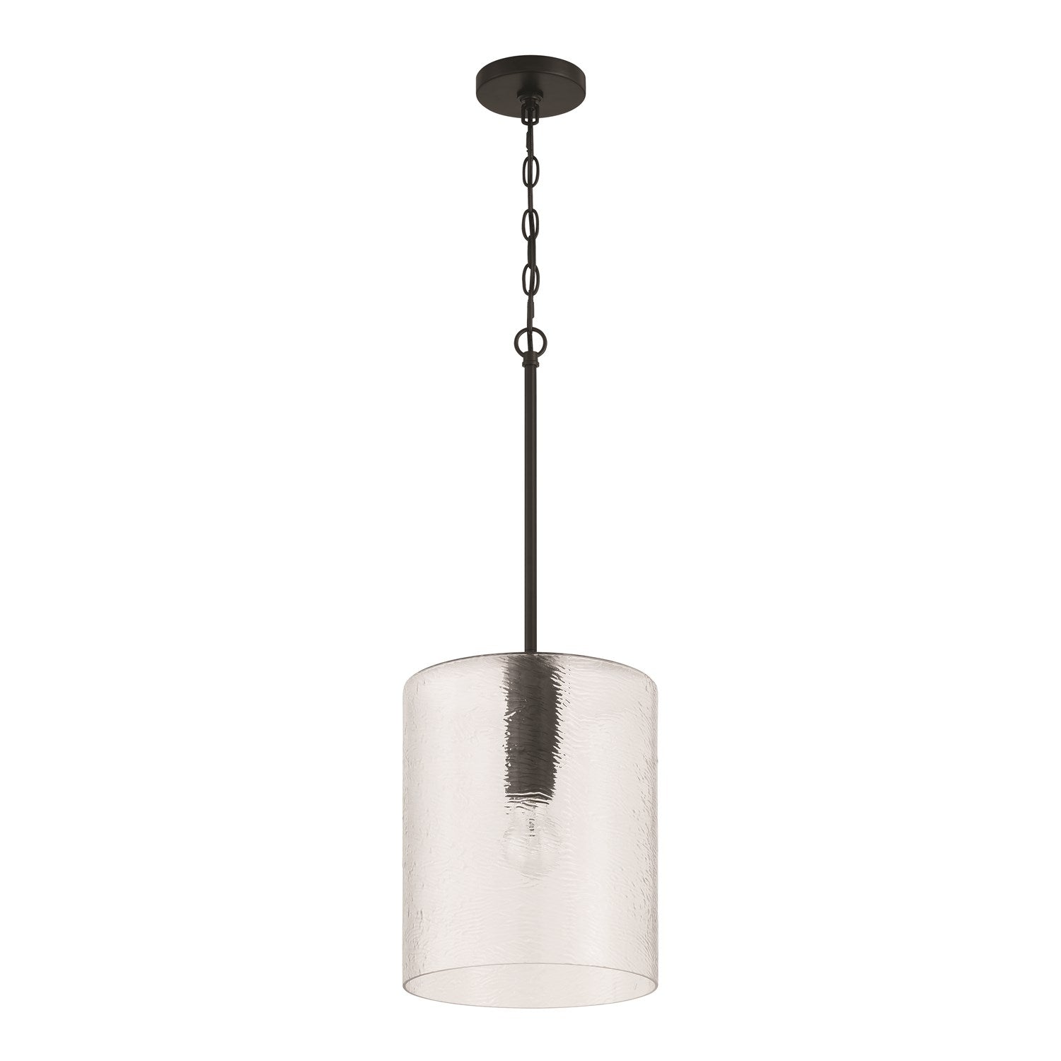 Lyndsey 1 Light Pendant In Flat Black by Craftmade