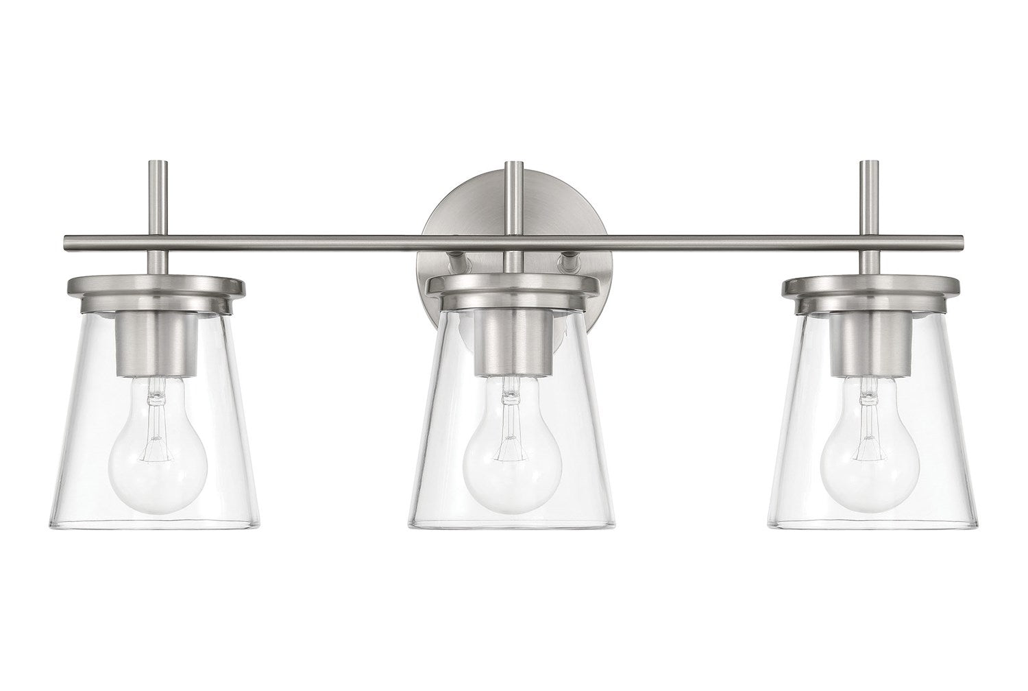 Connell 3 Light Vanity In Brushed Polished Nickel by Craftmade