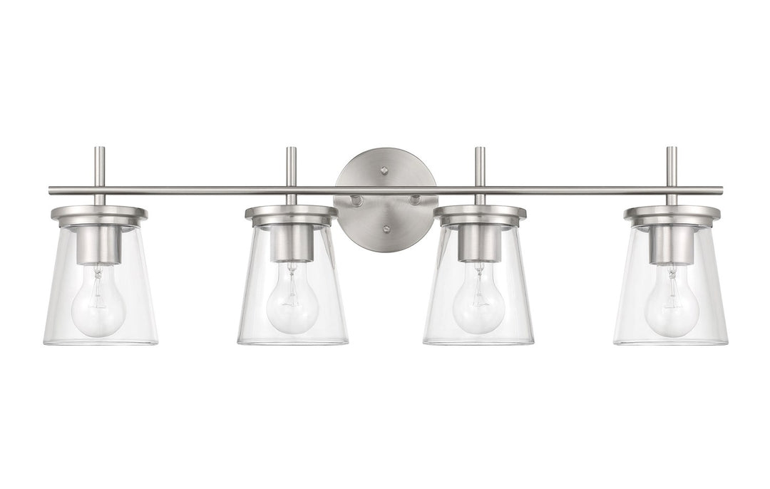 Connell 4 Light Vanity In Brushed Polished Nickel by Craftmade
