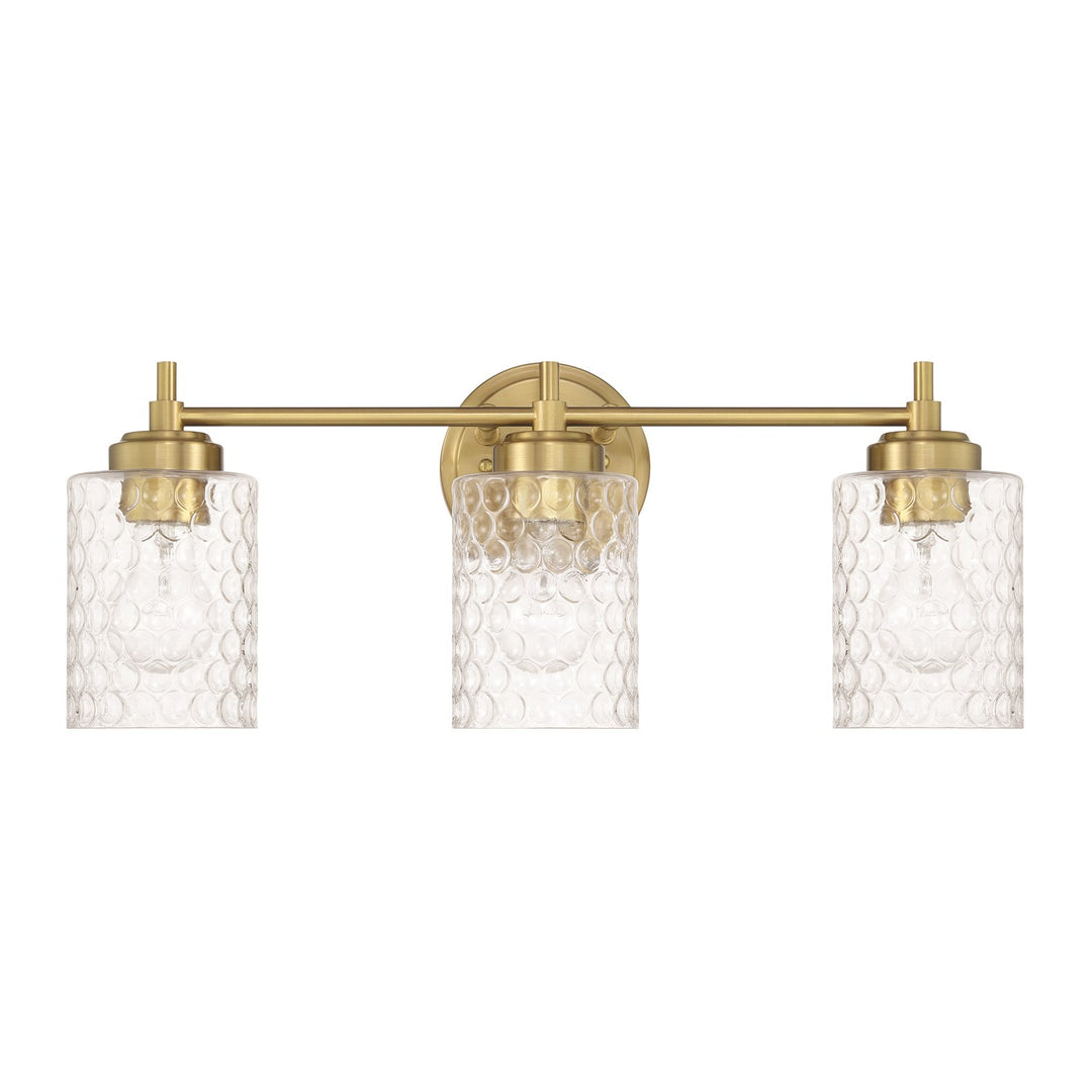 Claire 3 Light Vanity In Satin Brass by Craftmade