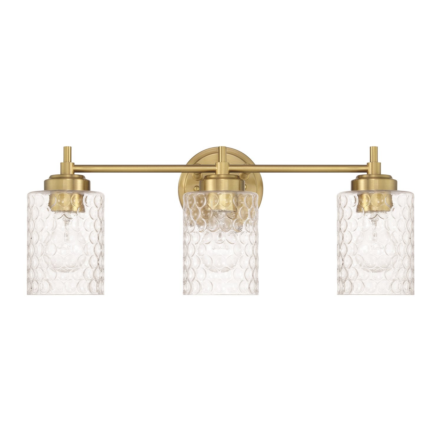 Claire 3 Light Vanity In Satin Brass by Craftmade