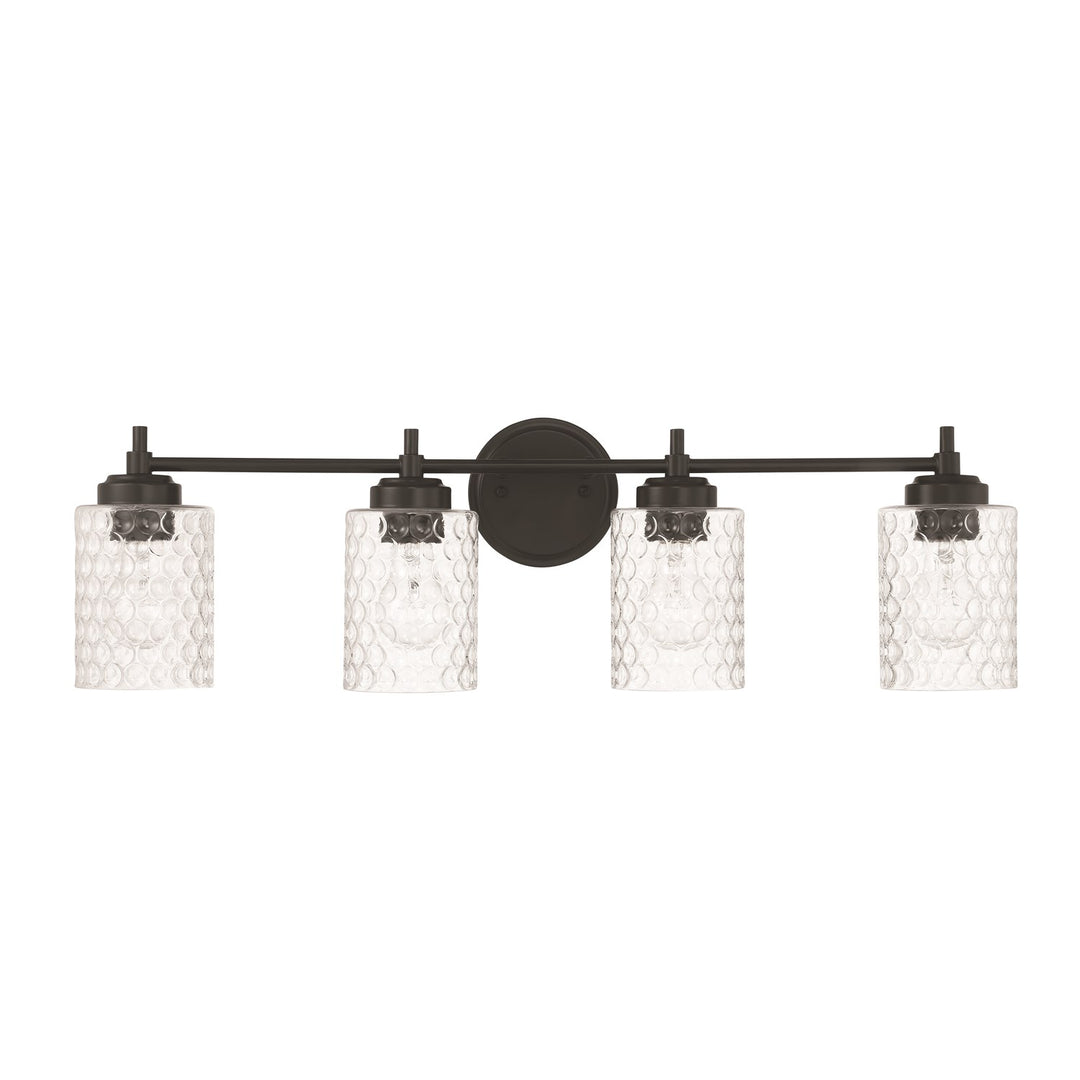 Claire 4 Light Vanity In Flat Black by Craftmade