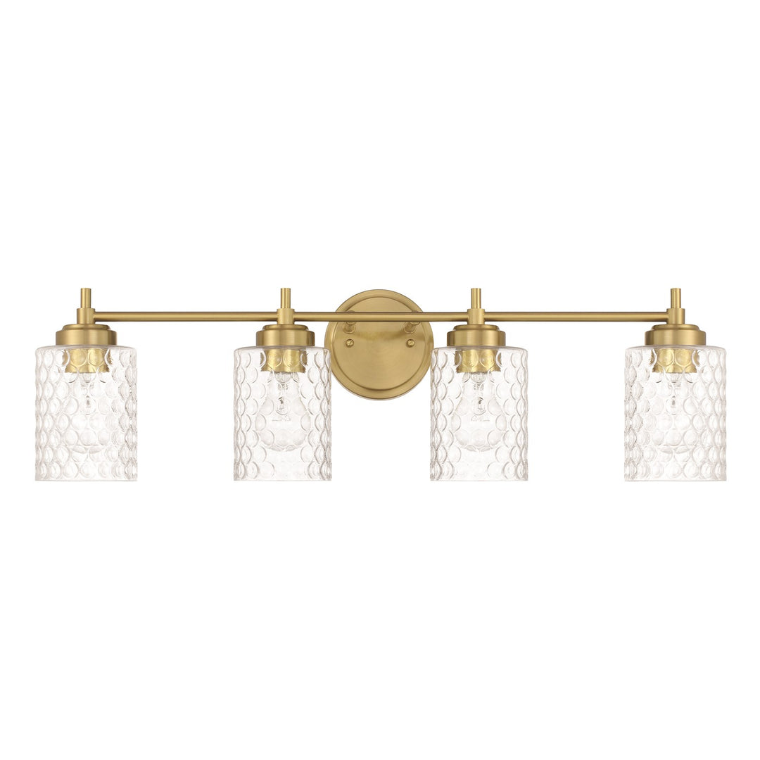 Claire 4 Light Vanity In Satin Brass by Craftmade