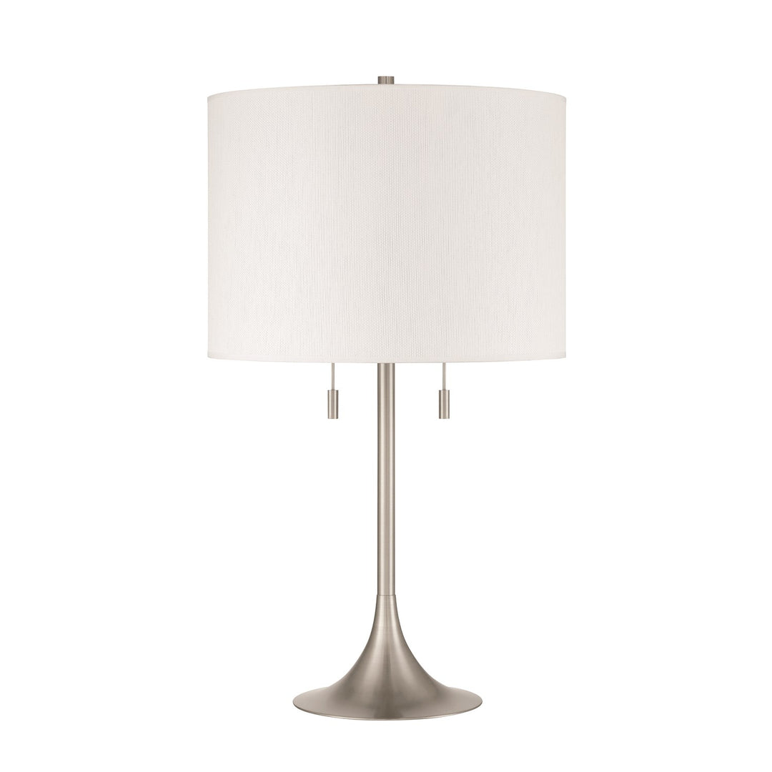 Neely 2 Light Table Lamp In Brushed Polished Nickel by Craftmade