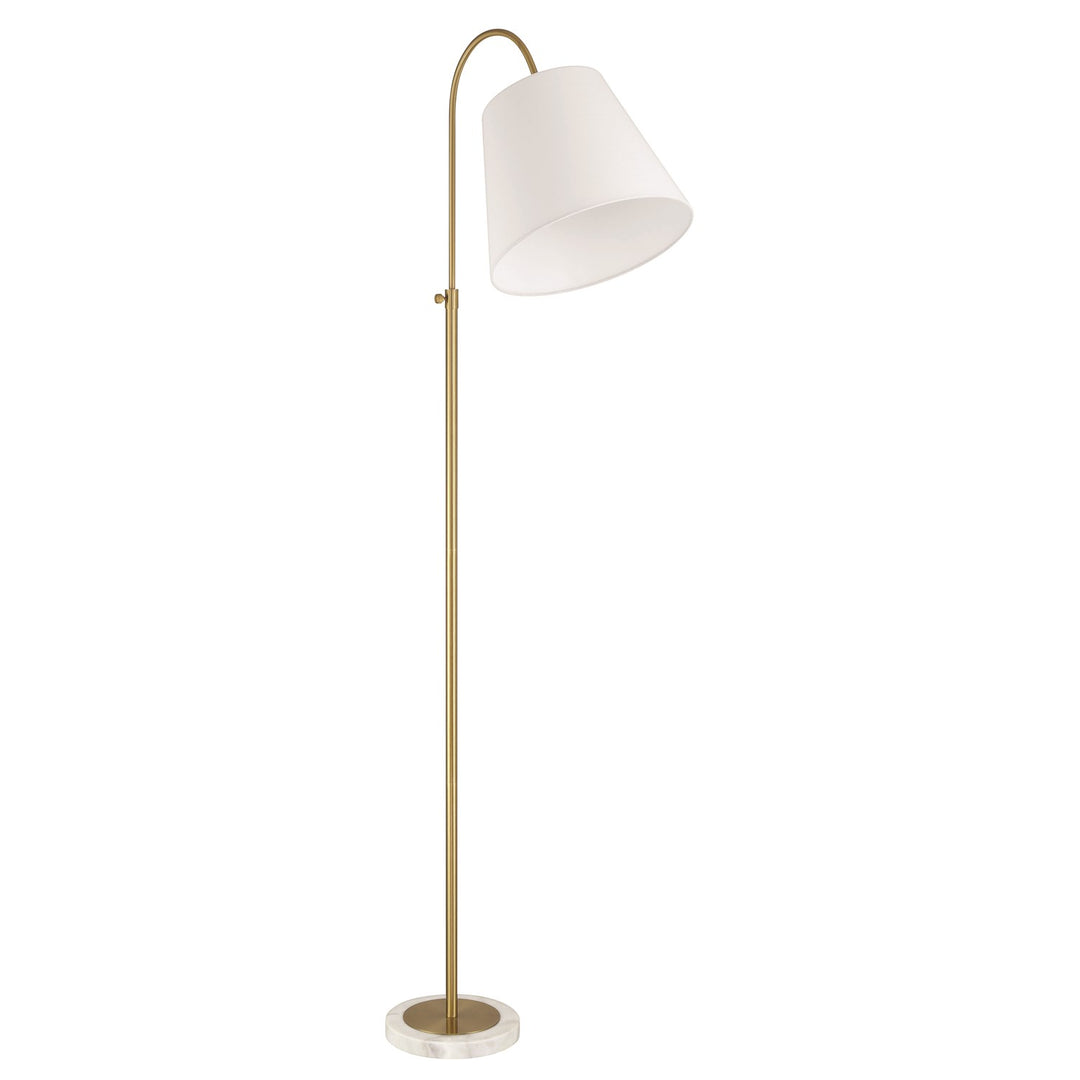 Girard 1 Light Floor Lamp In Satin Brass by Craftmade