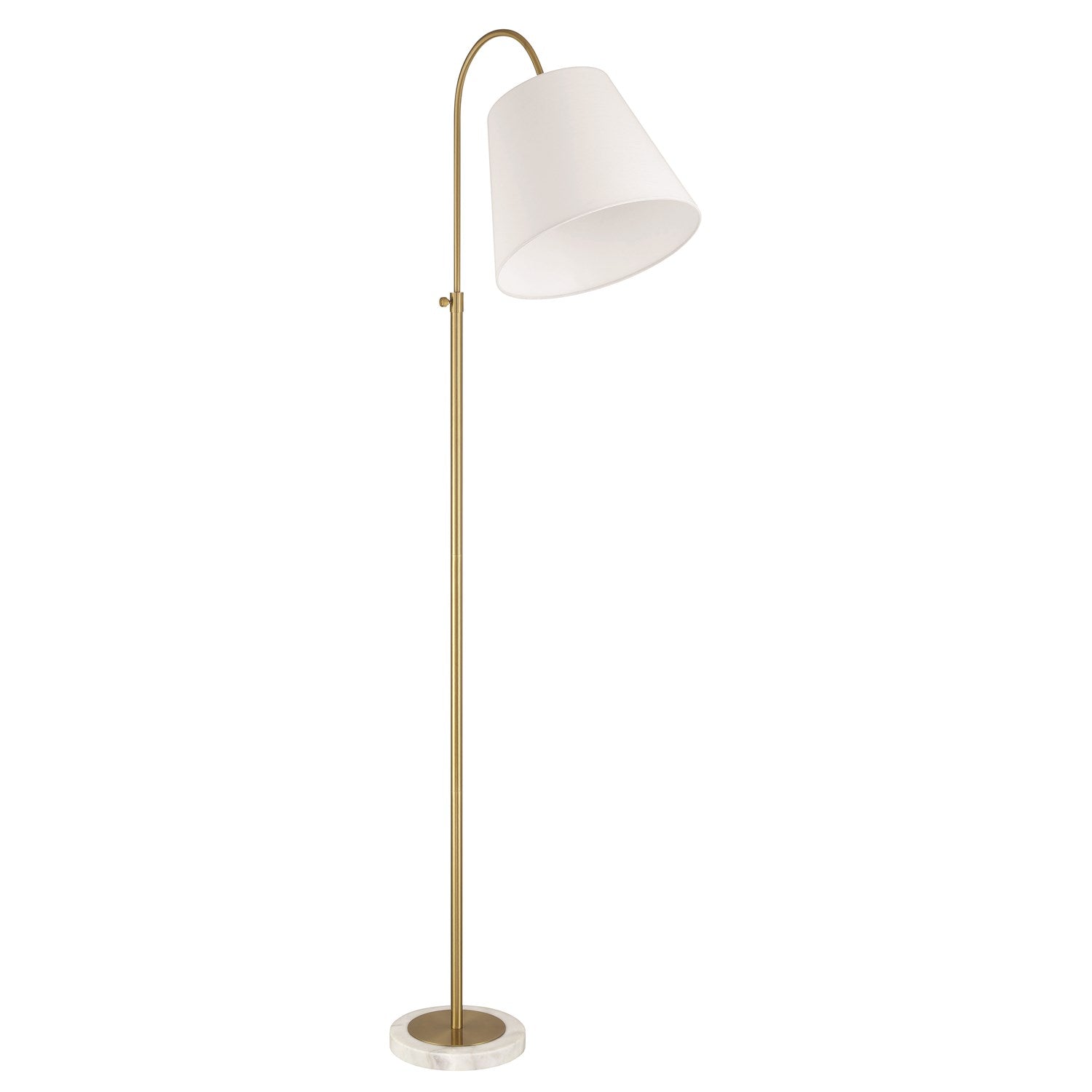 Girard 1 Light Floor Lamp In Satin Brass by Craftmade