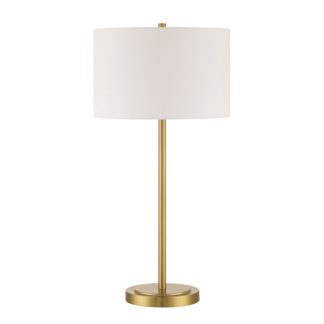 Jones 1 Light Table Lamp In Satin Brass by Craftmade