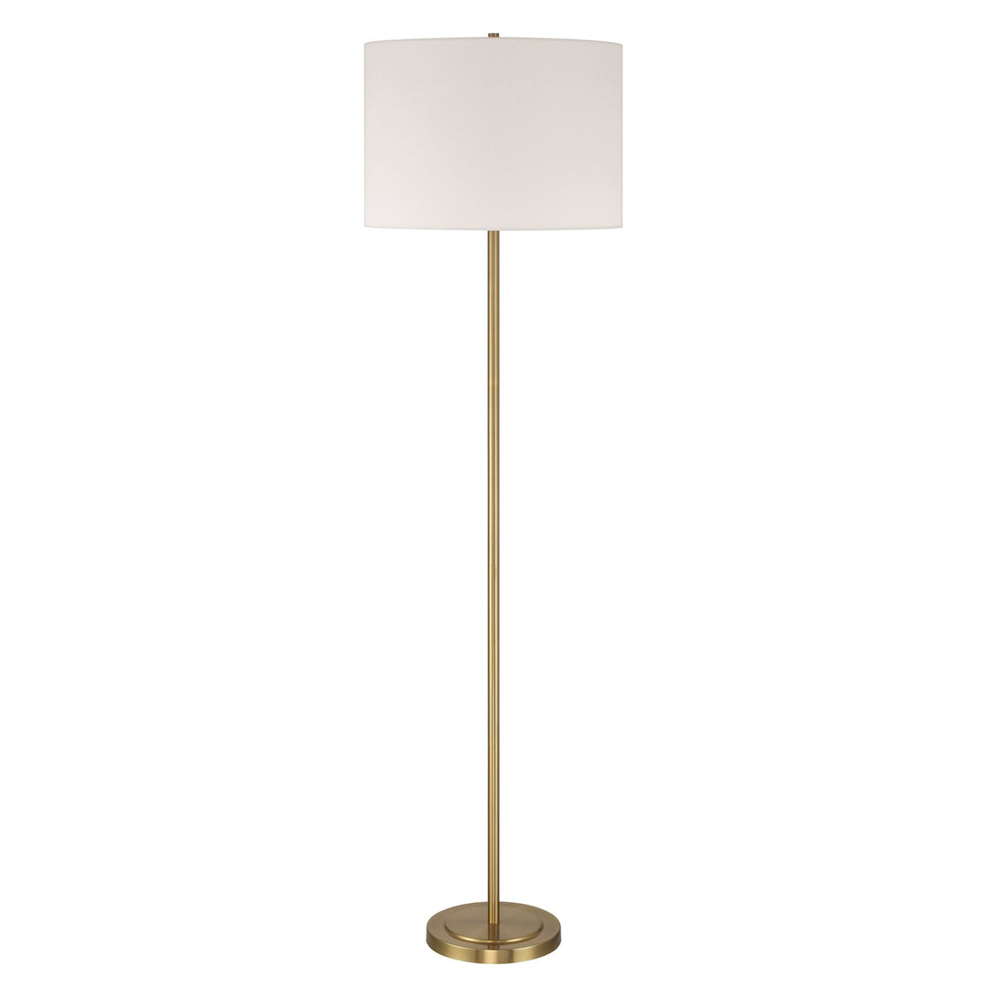 Jones 1 Light Floor Lamp In Satin Brass by Craftmade