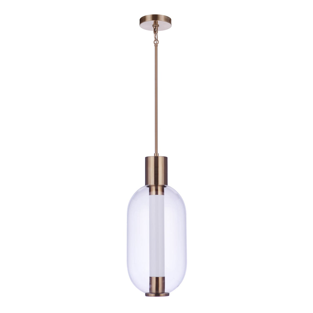 Holmes 1 Light Led Pendant In Satin Brass by Craftmade