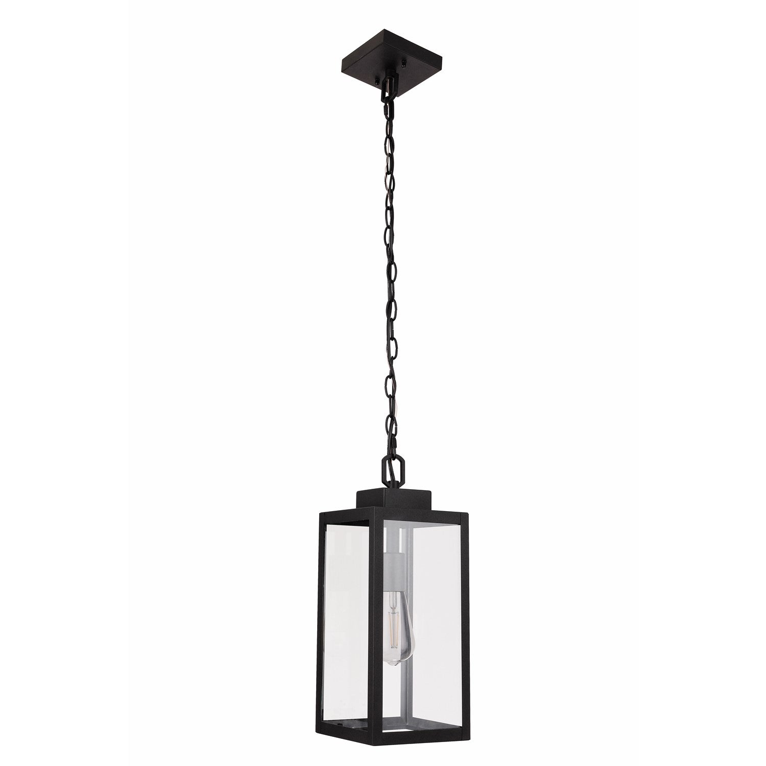 Marin 1 Light Outdoor Pendant In Textured Black by Craftmade