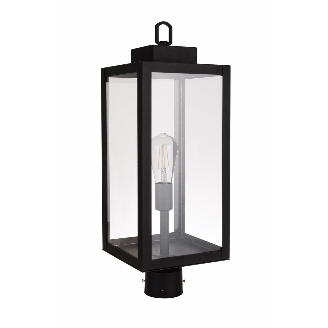 Marin 1 Light Outdoor Post Mount In Textured Black by Craftmade