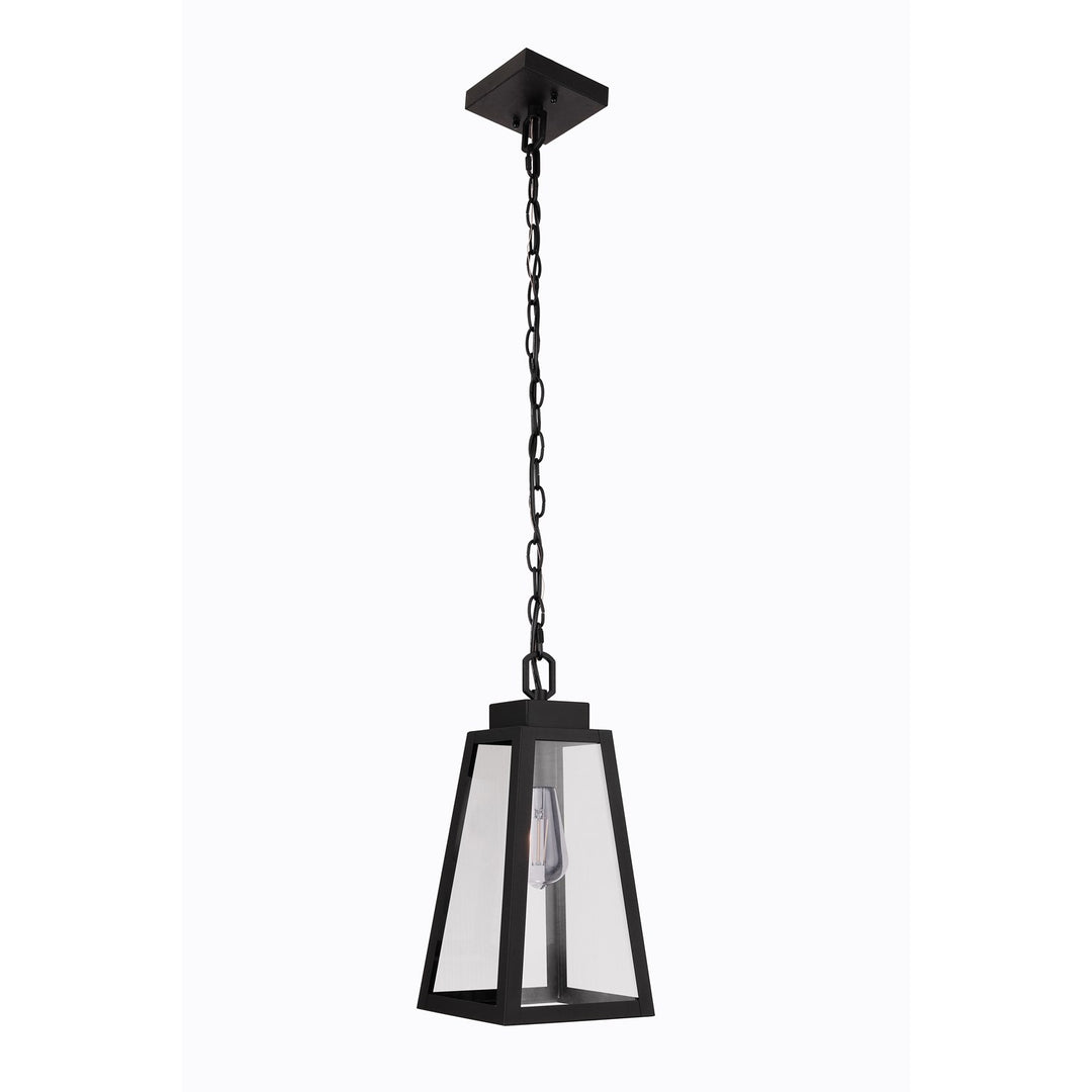 Sorano 1 Light Outdoor Pendant In Textured Black by Craftmade