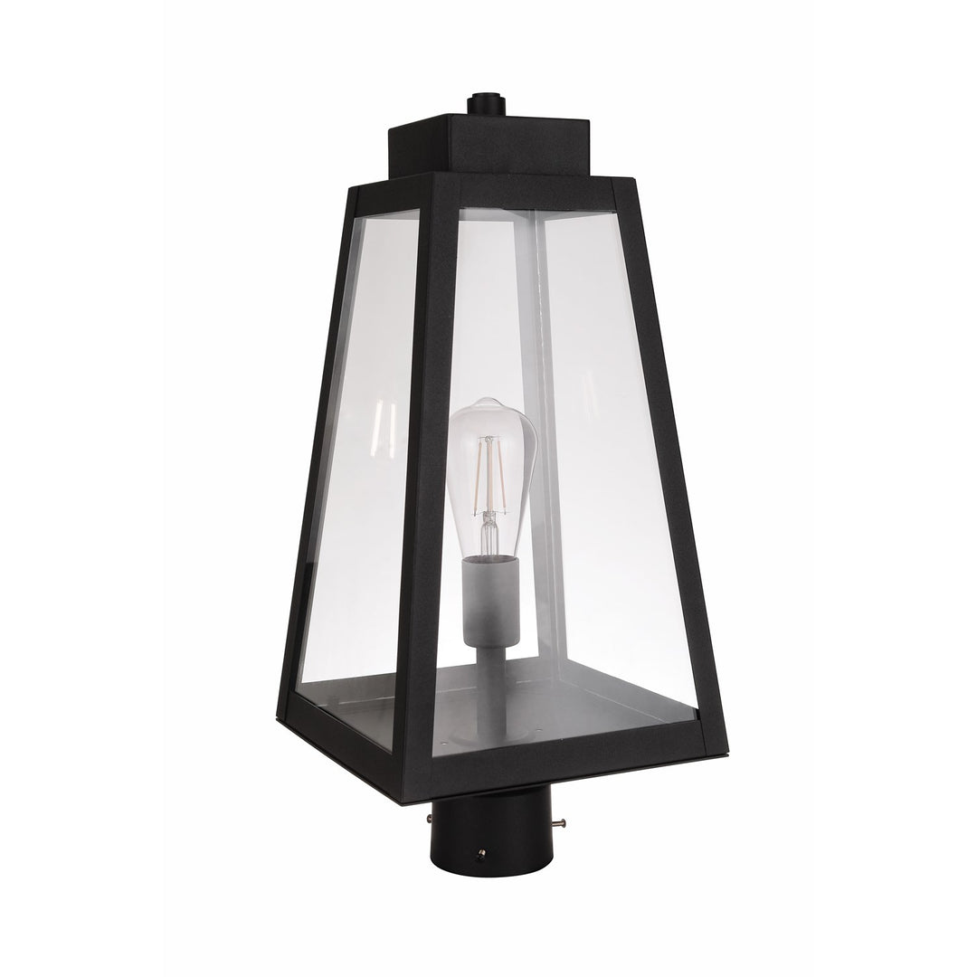 Sorano 1 Light Outdoor Post Mount In Textured Black by Craftmade