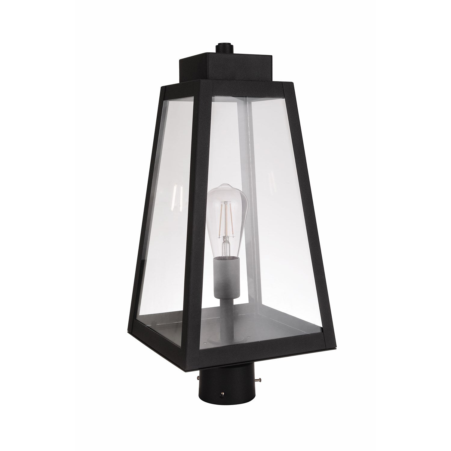 Sorano 1 Light Outdoor Post Mount In Textured Black by Craftmade