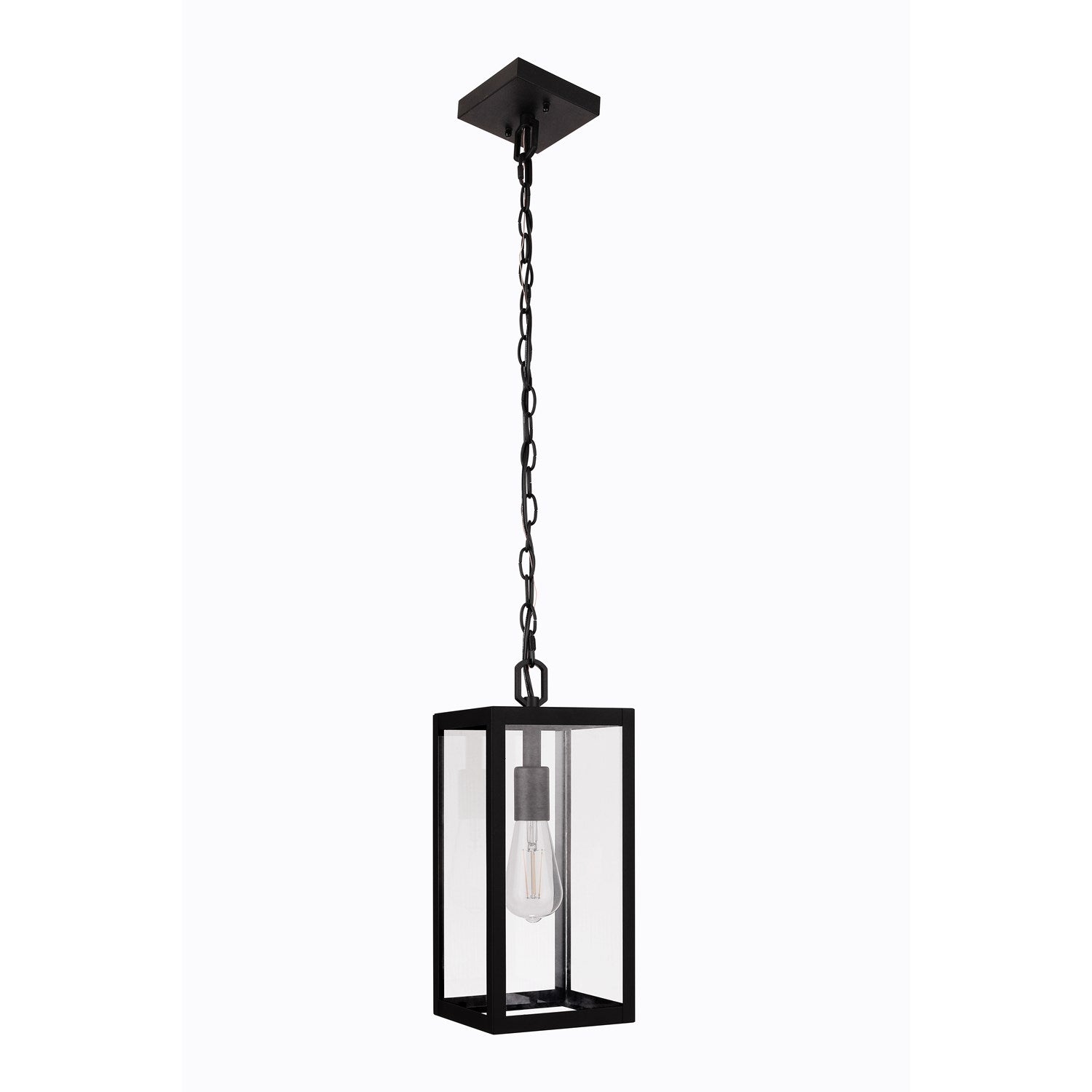 Harris 1 Light Outdoor Pendant In Textured Black by Craftmade