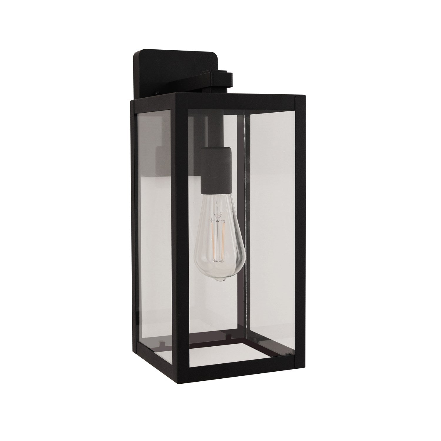 Harris 1 Light 15.63" Outdoor Lantern In Textured Black by Craftmade