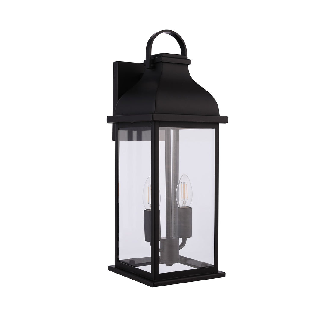 Bent Tree 2 Light Outdoor Wall Lantern In Midnight by Craftmade