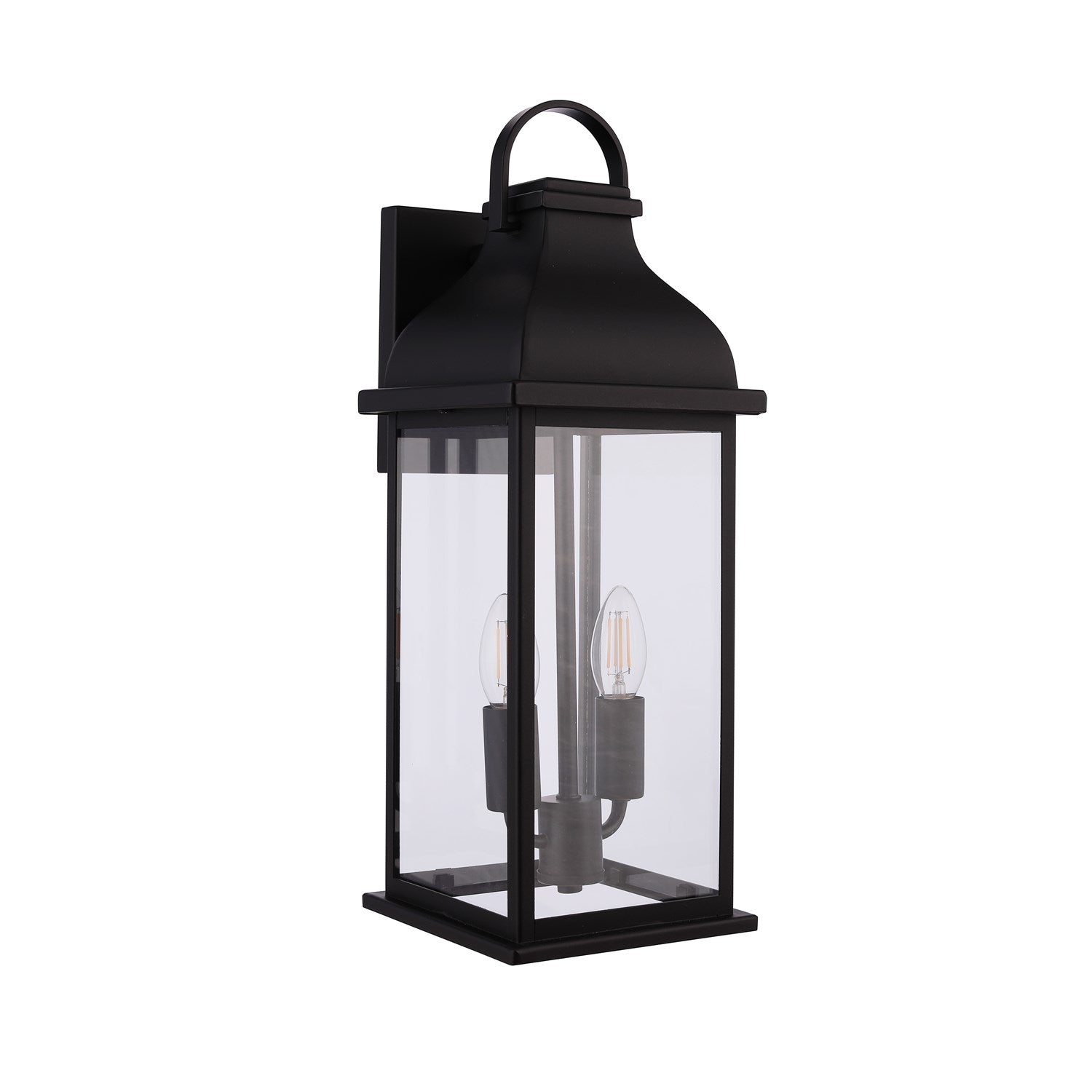 Bent Tree 2 Light Outdoor Wall Lantern In Midnight by Craftmade