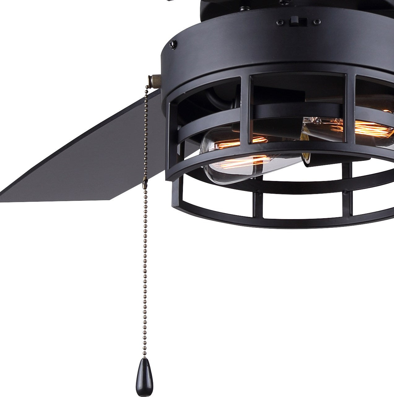 Ceiling Fan In Matte Black Finish