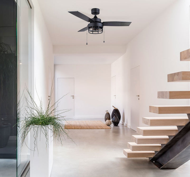 Ceiling Fan In Matte Black Finish