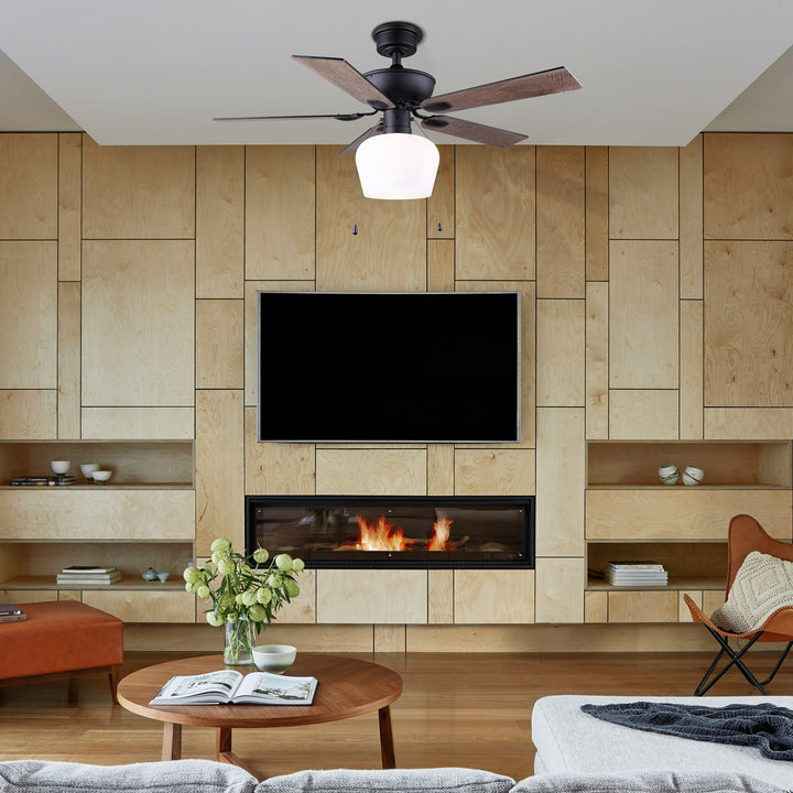 Ceiling Fan In Matte Black Finish