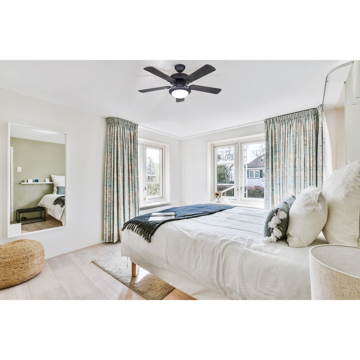 Ceiling Fan In Matte Black Finish