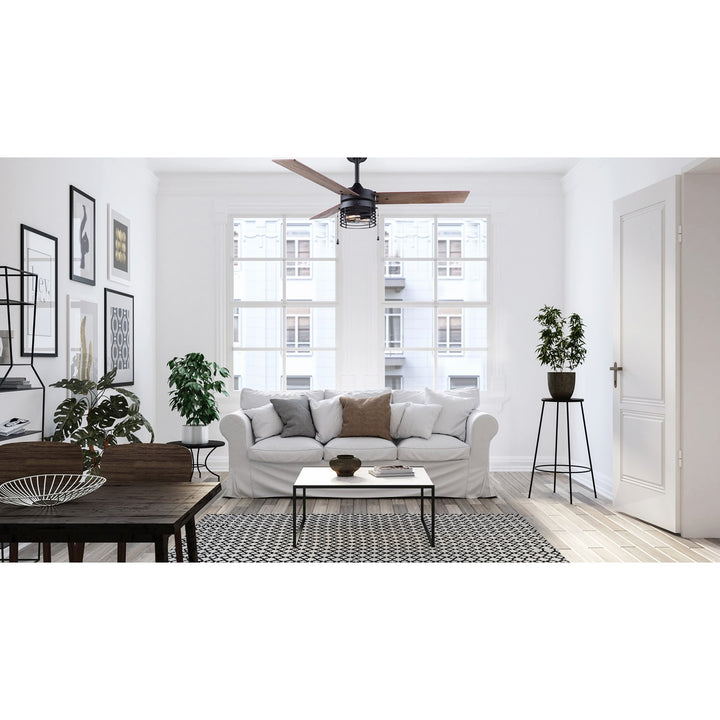 Ceiling Fan In Matte Black Finish