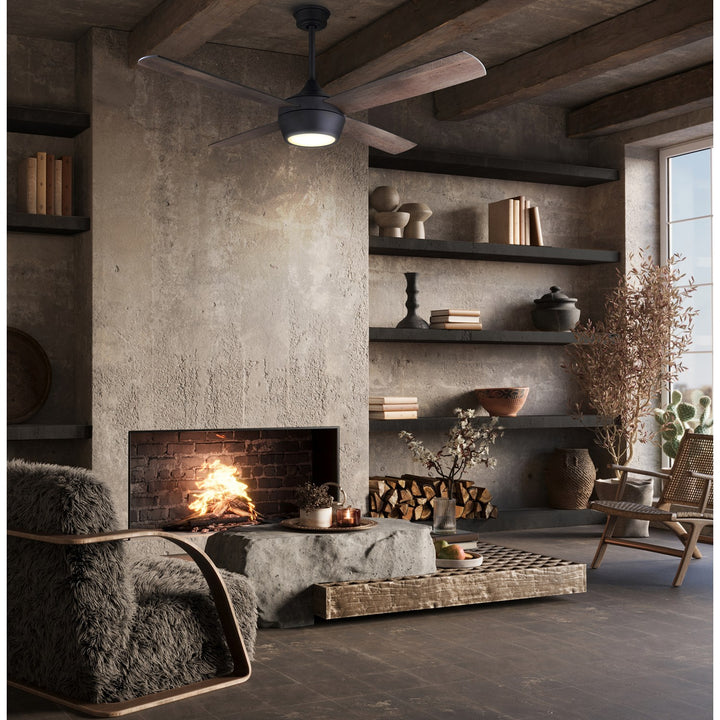 Ceiling Fan In Matte Black Finish
