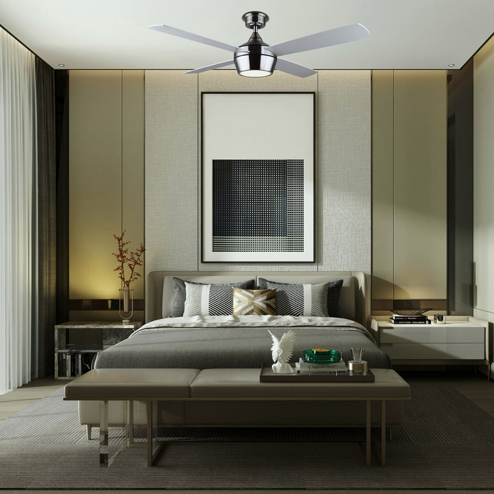 Ceiling Fan In Brushed Nickel Finish