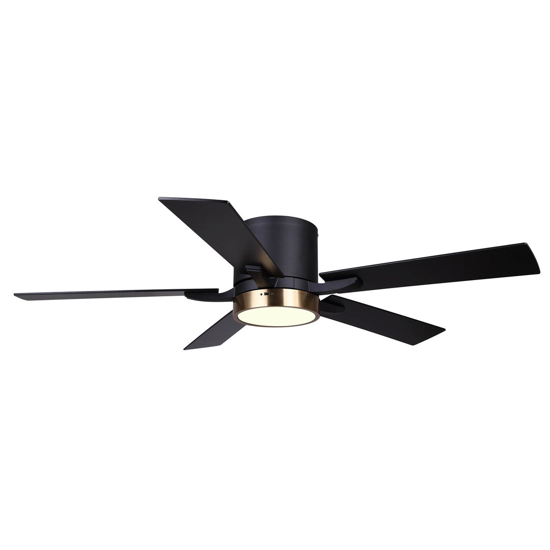 Ceiling Fan In Matte Black And Gold Finish by Canarm