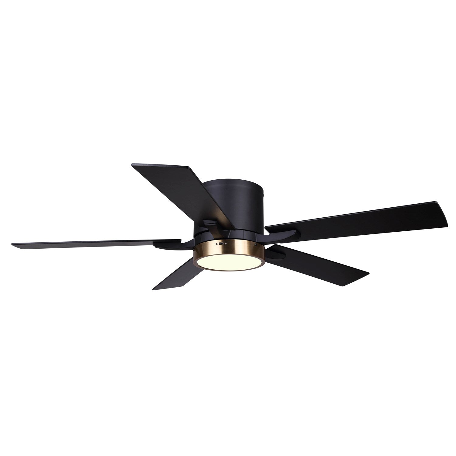 Ceiling Fan In Matte Black And Gold Finish by Canarm