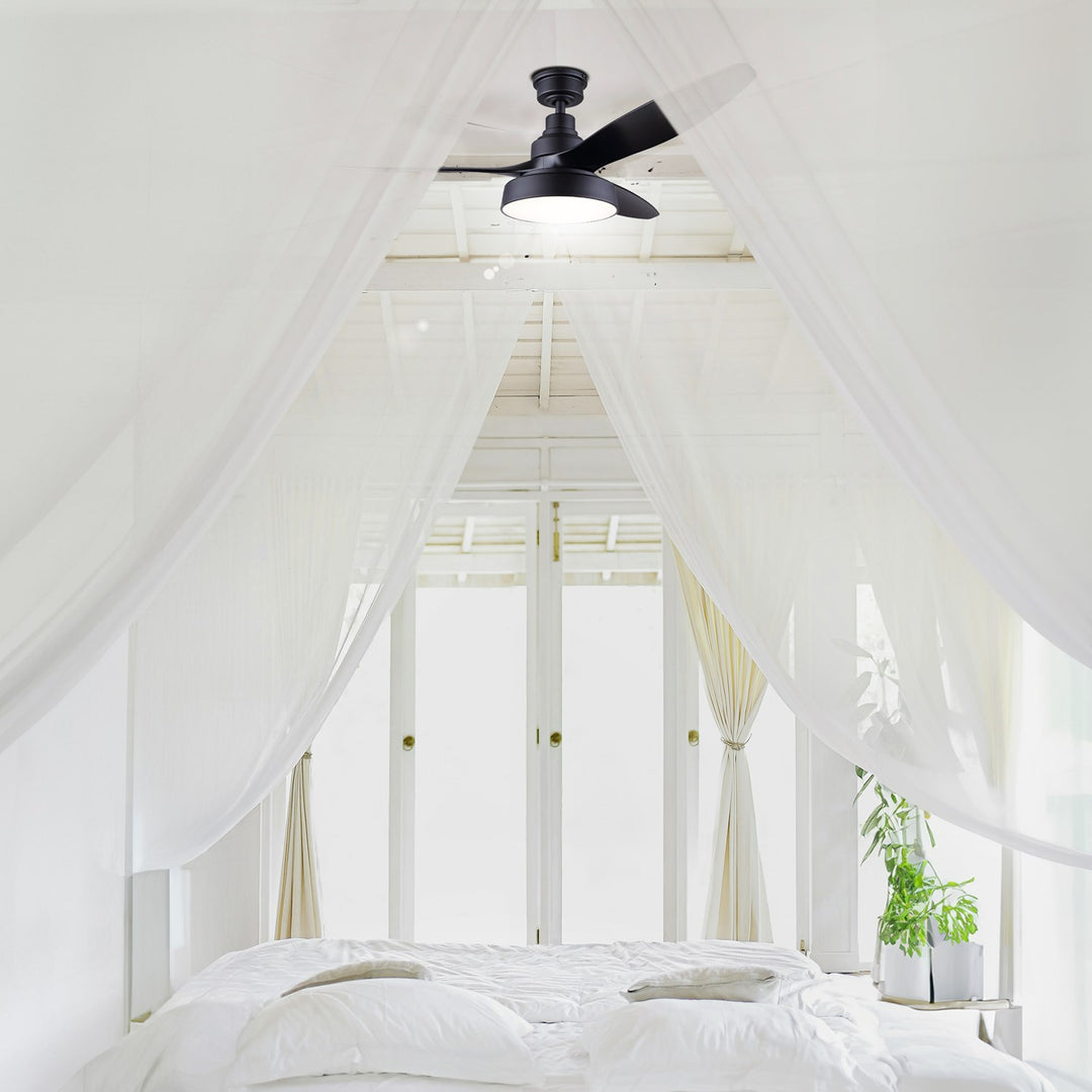 Ceiling Fan In Matte Black Finish