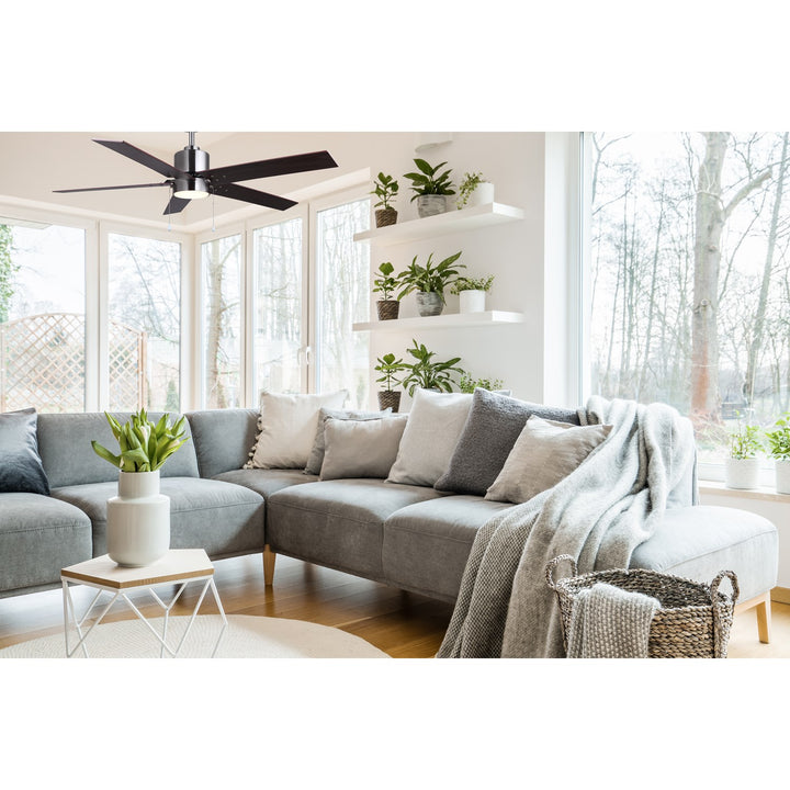 Ceiling Fan In Brushed Nickel Finish