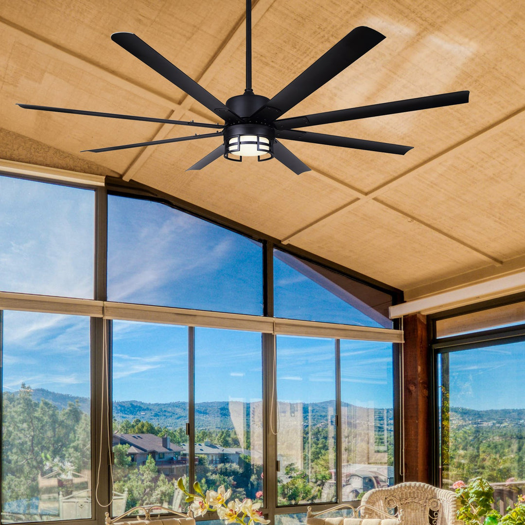 Ceiling Fan In Black Finish