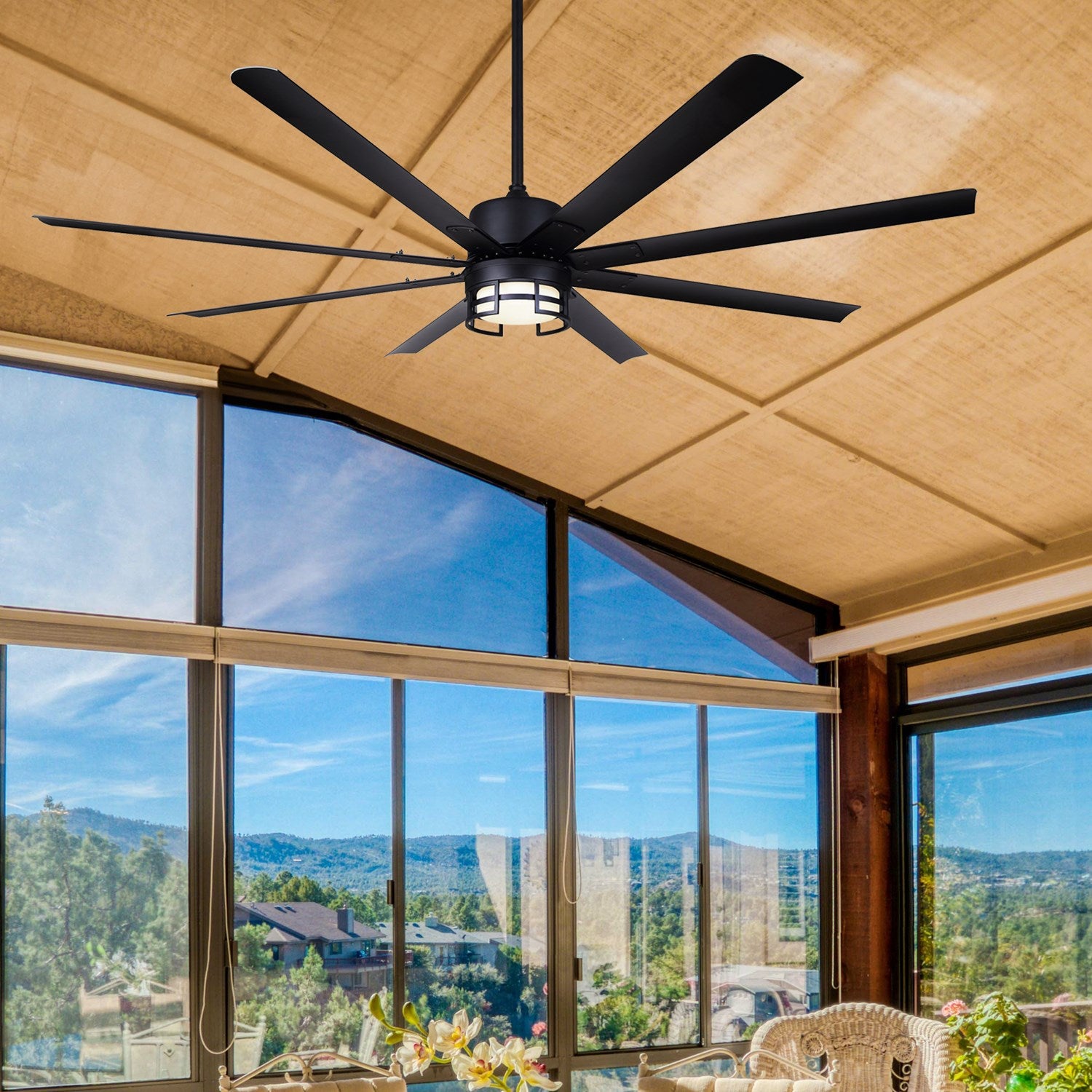 Ceiling Fan In Black Finish