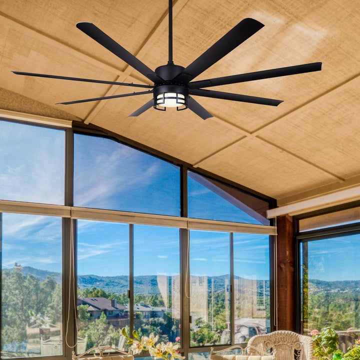 Ceiling Fan In Black Finish