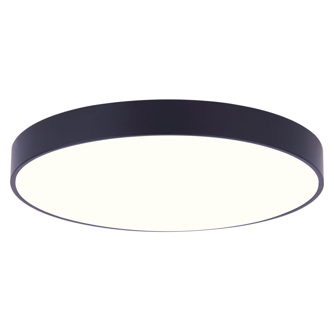 Flush Mount In Black With Pvc Lens Finish by Canarm
