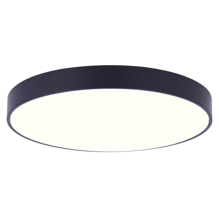 Flush Mount In Black With Pvc Lens Finish by Canarm