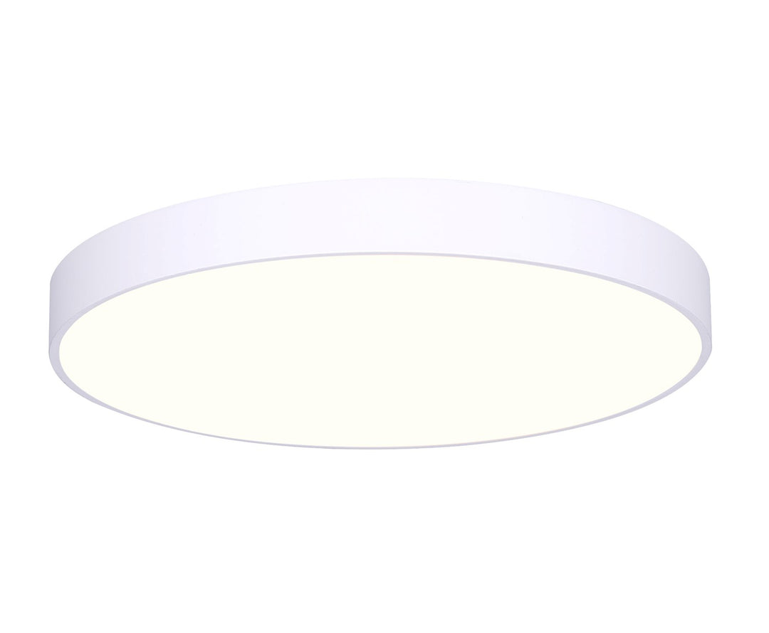 Flush Mount In White With Pvc Lens Finish by Canarm